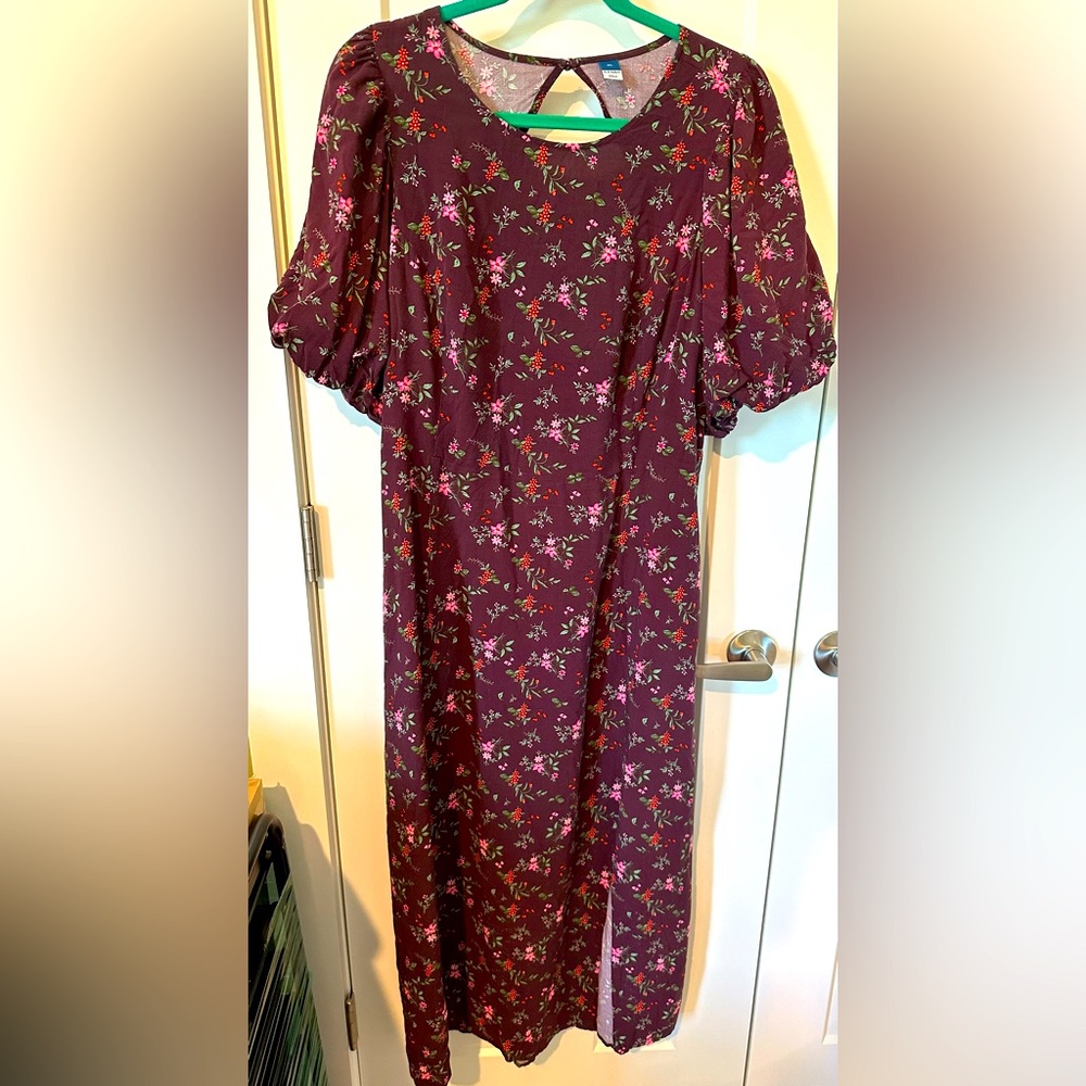 Old Navy long flowered dress Size XL